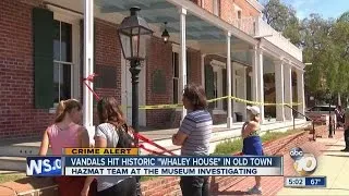 Vandals hit historic Whaley House in Old Town