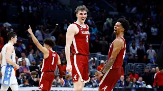 Full final 1:30 of Alabama's Sweet 16 stunner over North Carolina