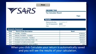 SARS eFiling - How to submit your ITR12