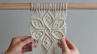 DIY Macrame Tutorial: Large 6 Petal Flower Using Double Half Hitch and Square Knots!