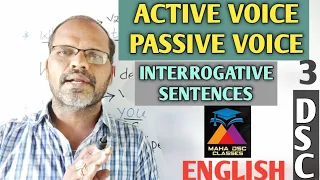 ACTIVE VOICE AND PASSIVE VOICE 3/INTERROGATIVE SENTENCES/QUESTION MODEL/TET DSC ENGLISH GRAMMAR