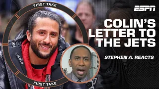 Colin Kaepernick wrote a letter to the Jets' GM asking to join the practice squad | First Take