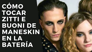 #Canciónesfacílesparabatería Maneskin - Zitti e buoni [Drum Tutorial] - Tocar la batería #81