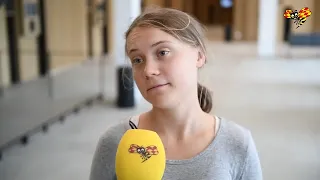 Greta Thunbergs reaktion efter fällande domen