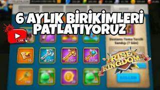 6 AYLIK BİRİKİMLERİ PATLATIYORUZ (DROPLARA ŞAŞIRACAKSINIZ )  | Rise of kingdoms