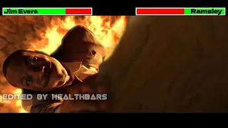 The Haunted Mansion (2003) Final Battle with healthbars