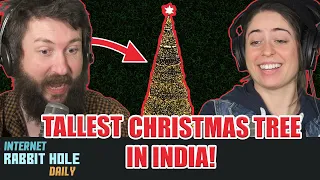 CANADIANS DISCOVER THE TALLEST CHRISTMAS TREE IN INDIA! | irh daily REACTION!