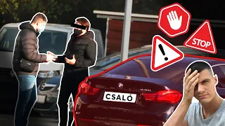 Csaló Autókereskedőt fogtunk rejtett kamerával! - Így vertek át a "BMW szalonban"