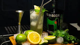 BASIL BABOON COLLINS (базиликовый твист на Tom Collins): простейший коктейль на джине