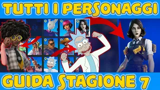 TUTTI I PERSONAGGI DI FORTNITE STAGIONE 7 - GUIDA COMPLETA AI BOSS NPC E POSIZIONI NELLA MAPPA