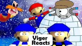 Viger Reacts to SMG4's "SM64 bloopers: SnowTrapped