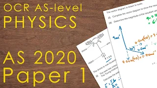 OCR A 2020 AS Paper 1 - AS-level Physics Past Paper