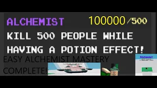 THE EASIEST AND BEST WAY TO COMPLETE ALCHEMIST MASTERY IN ABILITY WARS! || Roblox
