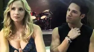 On the Set of 'The Vampire Diaries' with Candice Accola and Michael Trevino