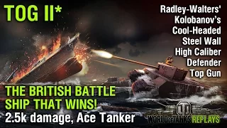 TOG II* - The British BATTLE SHIP that WINS! - WoT Replays
