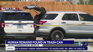 Human remains found in trash can near home on Charleston, Oakey