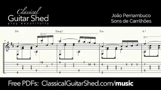 Pernambuco: Sons de Carrilhoes - Free sheet music and TABS for classical guitar