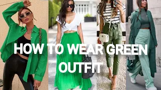 Best Green Outfit Ideas|How to wear Green Outfits|Stylish Green Fashion trend...