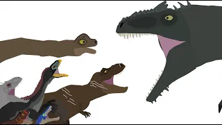 Pivot Ark Giganotosaurus vs Jurassic Franchise Dinosaurs Animation #pivotanimator #dinosaur