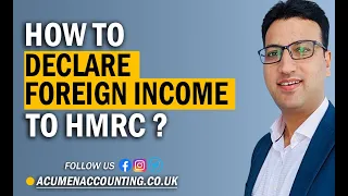 How to declare foreign income to HMRC