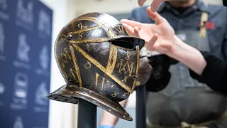 Adam Savage Learns How Armored Helmets Are Restored!