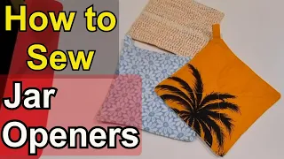 How to sew Jar Openers. DIY bottle opener for tightly sealed jars Easy & quick beginner scrap fabric