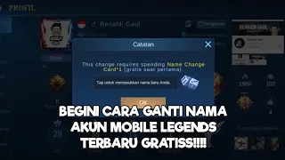 CARA GANTI NAMA NICK AKUN TERBARU DI MOBILE LEGENDS