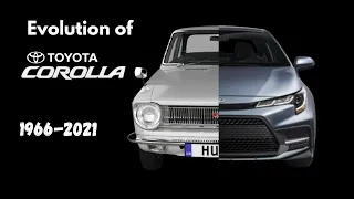 Evolution of Toyota Corolla(1966-2021)