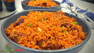 How To Prepare The Perfect Tooloo Beef Jollof Rice Each Time Using Jasmine Rice | Toloo Beef Jollof