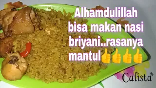 Nasi biryani,(pakai beras biasa) pertama kali masak nasi biryani Alhamdulillah.....mantul...