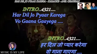 Har Dil Jo Pyar Karega Karaoke With Scrolling Lyrics Eng  & हिंदी