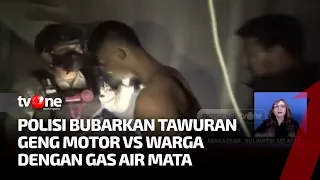 Lari Kocar-kacir, Polisi Bubarkan Tawuran Warga vs Geng Motor | Kabar Pagi tvOne