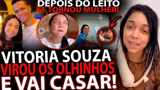 VITORIA SAI DO LEITO COM A MENTE VIRADA👉virou os olhinhos E VAI SE CASAR/MISERICORDIA / VEJA ISSO!