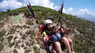 **YAMAÇ PARAŞÜTÜ** (Paragliding) Kızım TUANA ile ALANYA,da Yamaç paraşütü Yapıyoruz..(1.Bölüm)