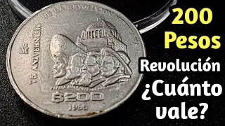 Moneda de $200 pesos de la Revolución Mexicana ¿Cuánto vale? Características y precio.