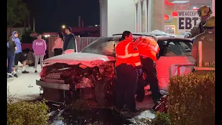 Horrible DUI Car Crash - 35 minutes into Live Stream