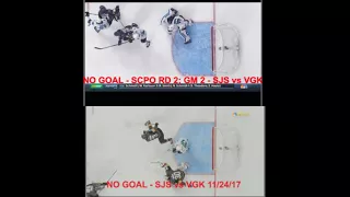 Sharks vs. Golden Knights NO GOALS 11/24/17 vs. SCPO RD2 GM2