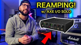 HOW TO REAMP YOUR GUITAR TRACKS | Reamping w/ AXE I/O Solo | RICCARDO GIOGGI | Demo - Tutorial