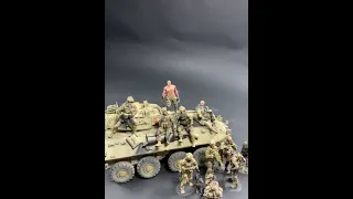 Building 1:35 modern warfare diorama easily with probuiltmodel figures and models