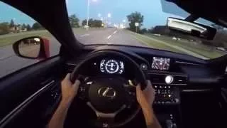 2015 Lexus RC350 F Sport - POV Sunset Drive