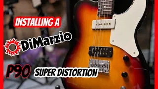 Upgrading My Squier Baritone with a DiMarzio P90 Super Distortion