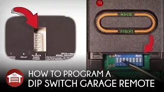 How to Program Dip Switch Garage door Receiver / Operator / Remote