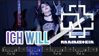 Rammstein - Ich Will (BASS COVER & TABS)