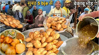 40/- यूपी ka 5G SPEED शुद्ध देसी Nashta | Street Food India | 2000 प्लेट Roz