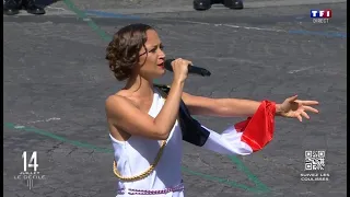 14 Juillet 2022 -  Défilé militaire du 14/07 - TF1 - Candice Parise