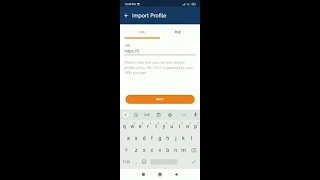 Profile import in openvpn Android