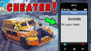Trolling and making a God mode cheater ANGRY on GTA Online!