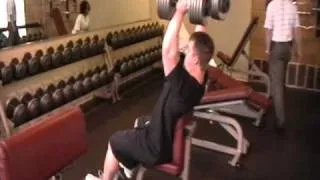 Perry Merlotti Seated Dumbbell Shoulder Press 106.25 lbs. for 8 reps