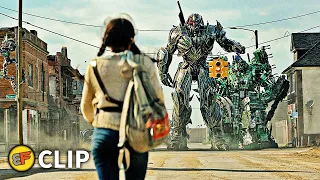 Autobots vs Decepticons - Town Battle Scene | Transformers The Last Knight (2017) Movie Clip HD 4K
