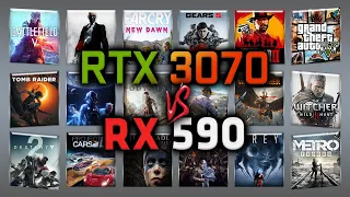 RTX 3070 vs RX 590 Benchmark – 59 Tests